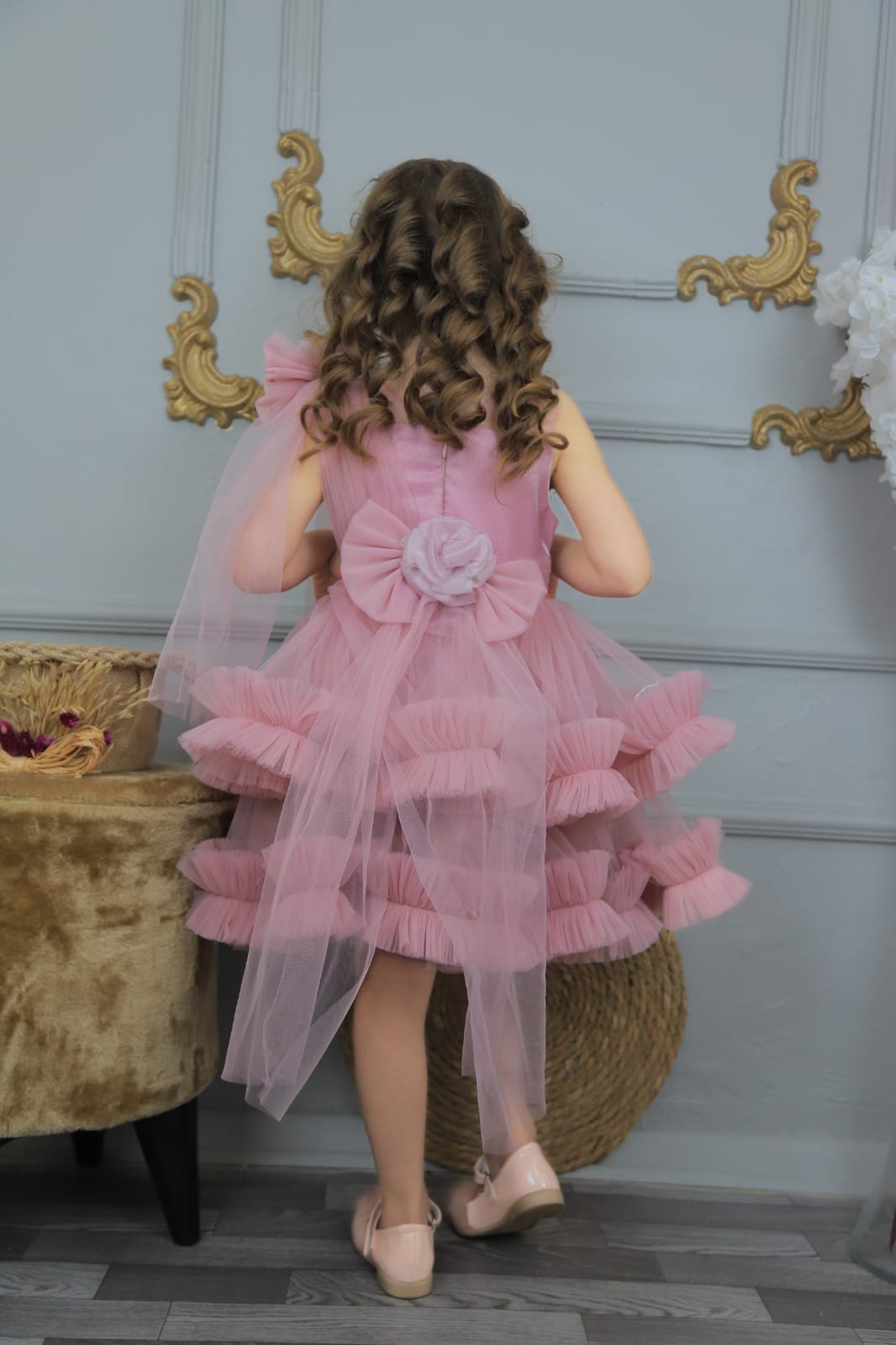 Marie Girls Ruffle Party Dress