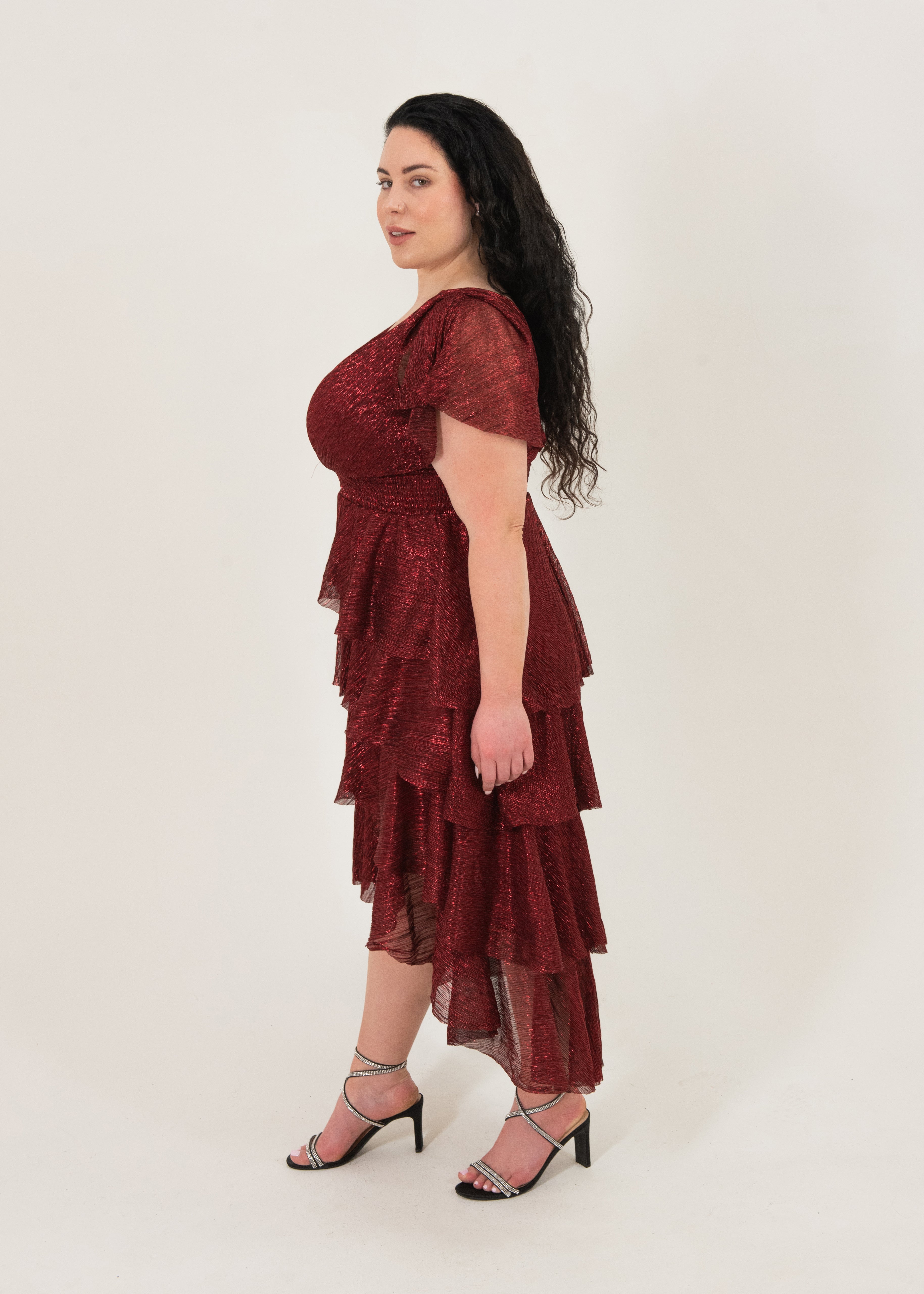 Mahana Crinkle Hi-Low Plus Size Dress