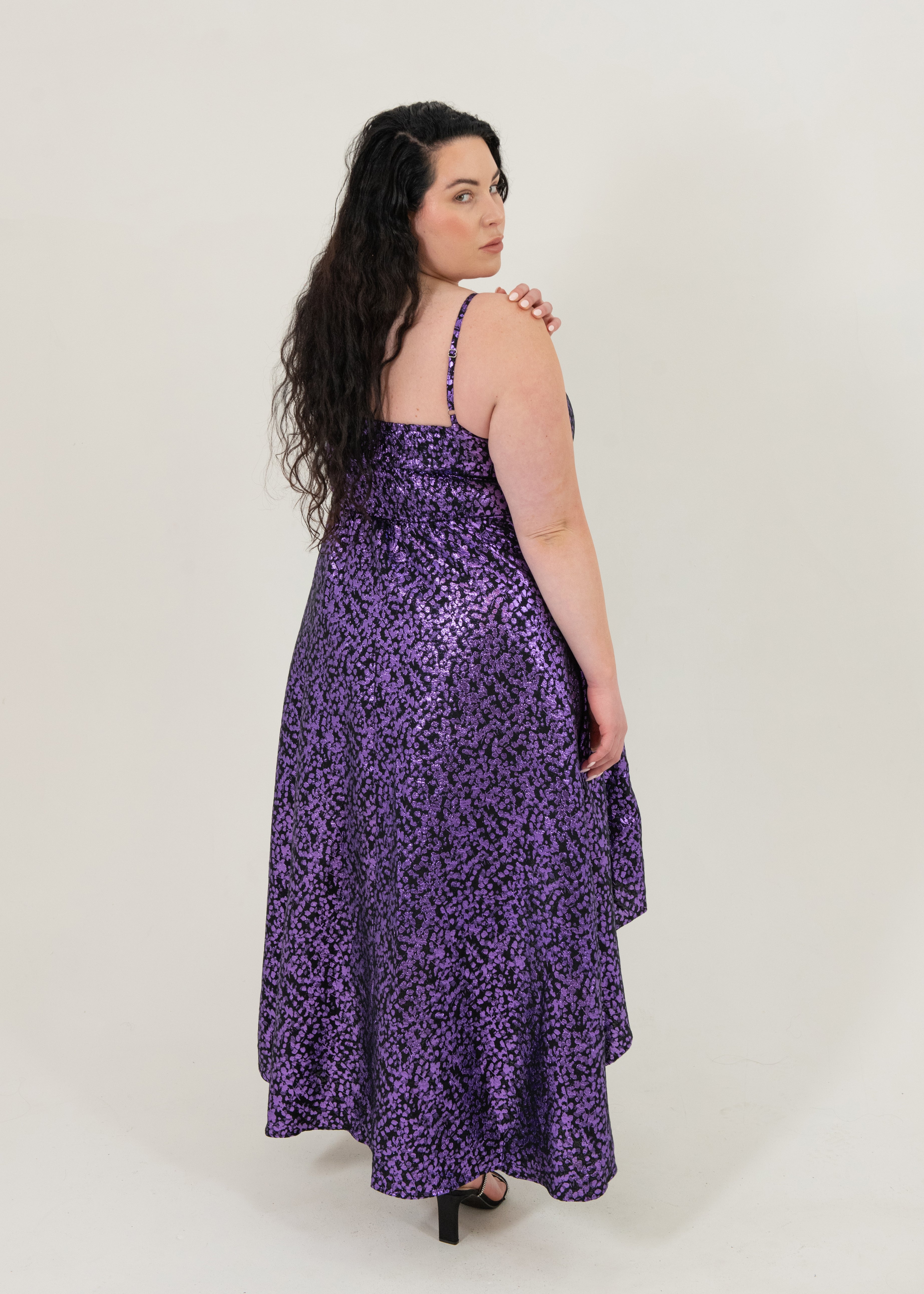 Lily Foil Hi-Low Dress