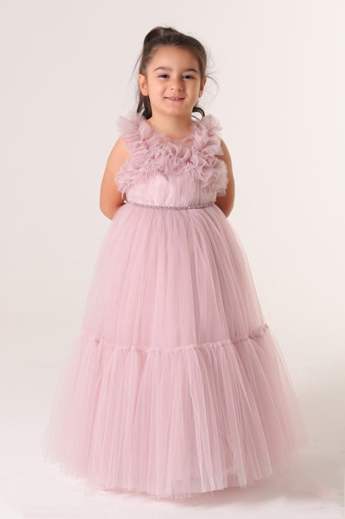 Diana Mauve Kids Maxi Dress