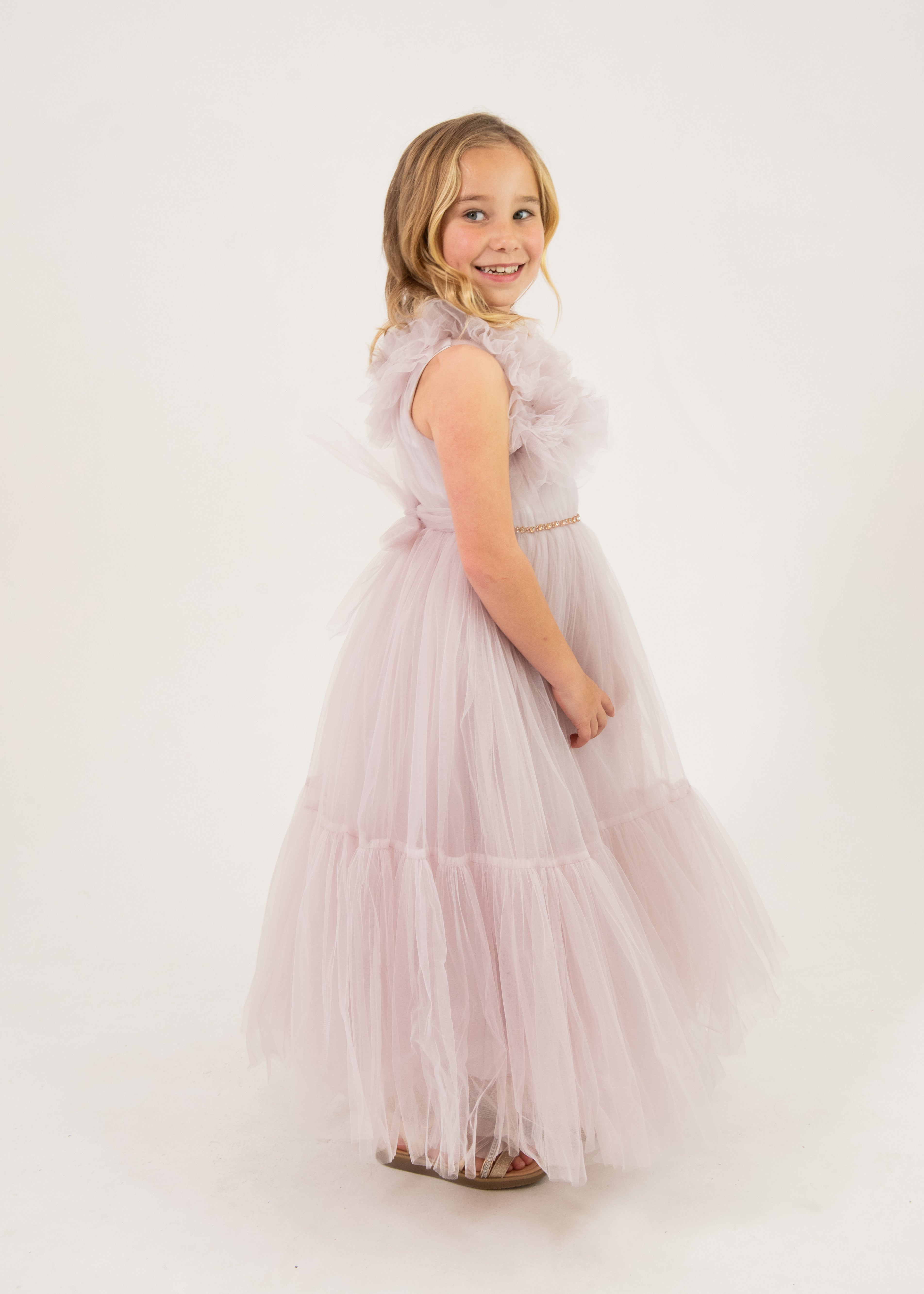 Diana Mauve Kids Maxi Dress