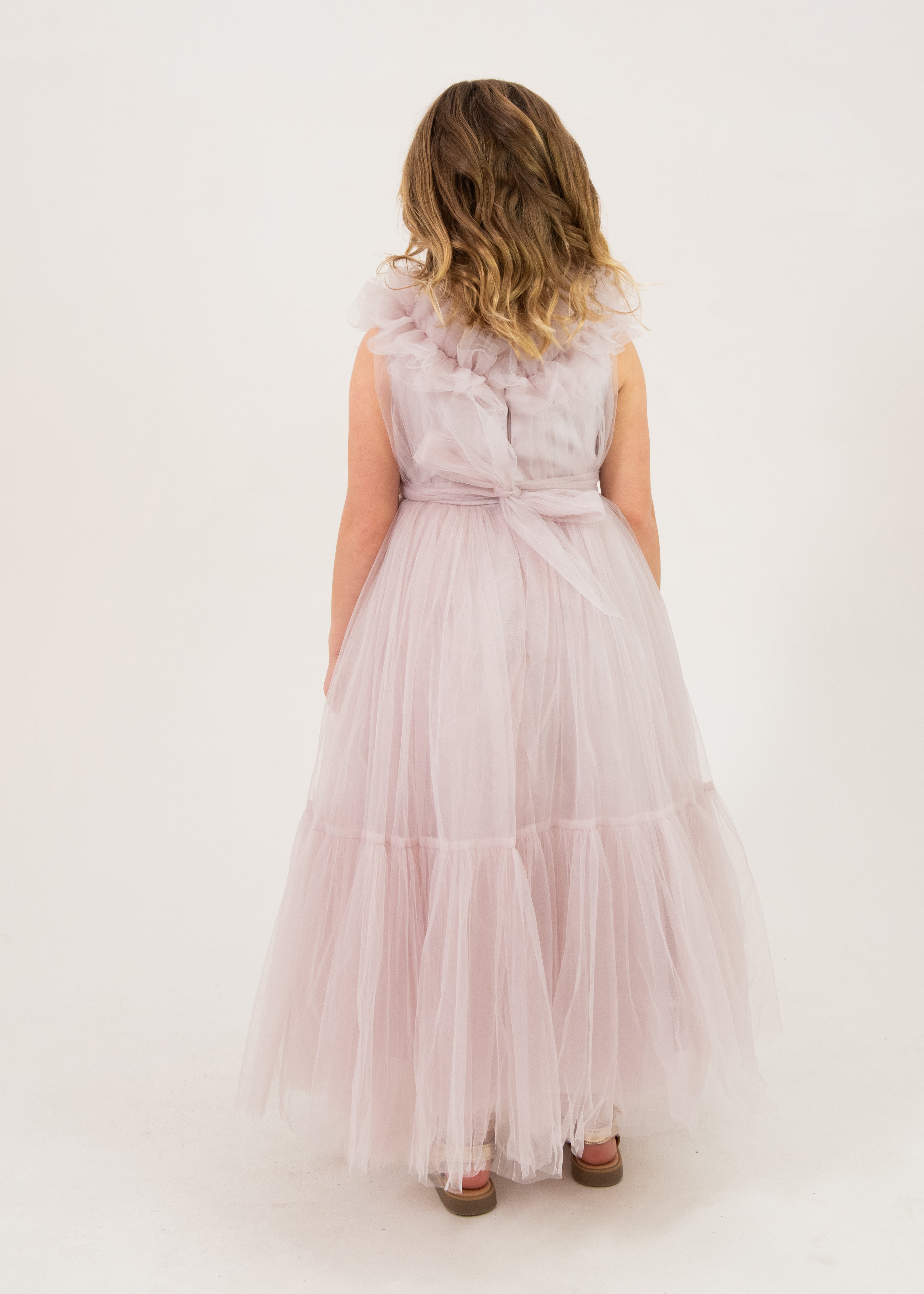 Diana Mauve Kids Maxi Dress