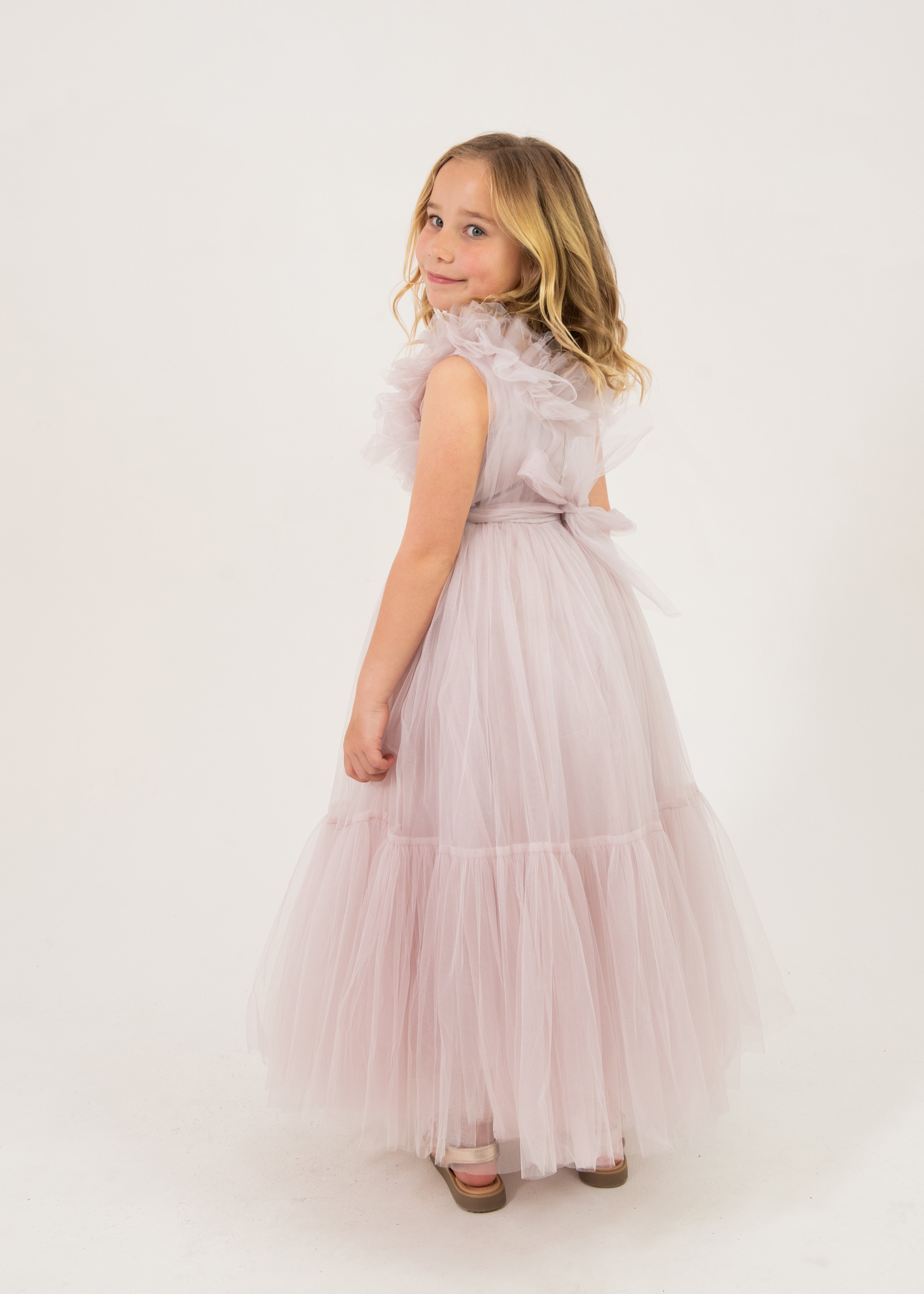 Diana Mauve Kids Maxi Dress