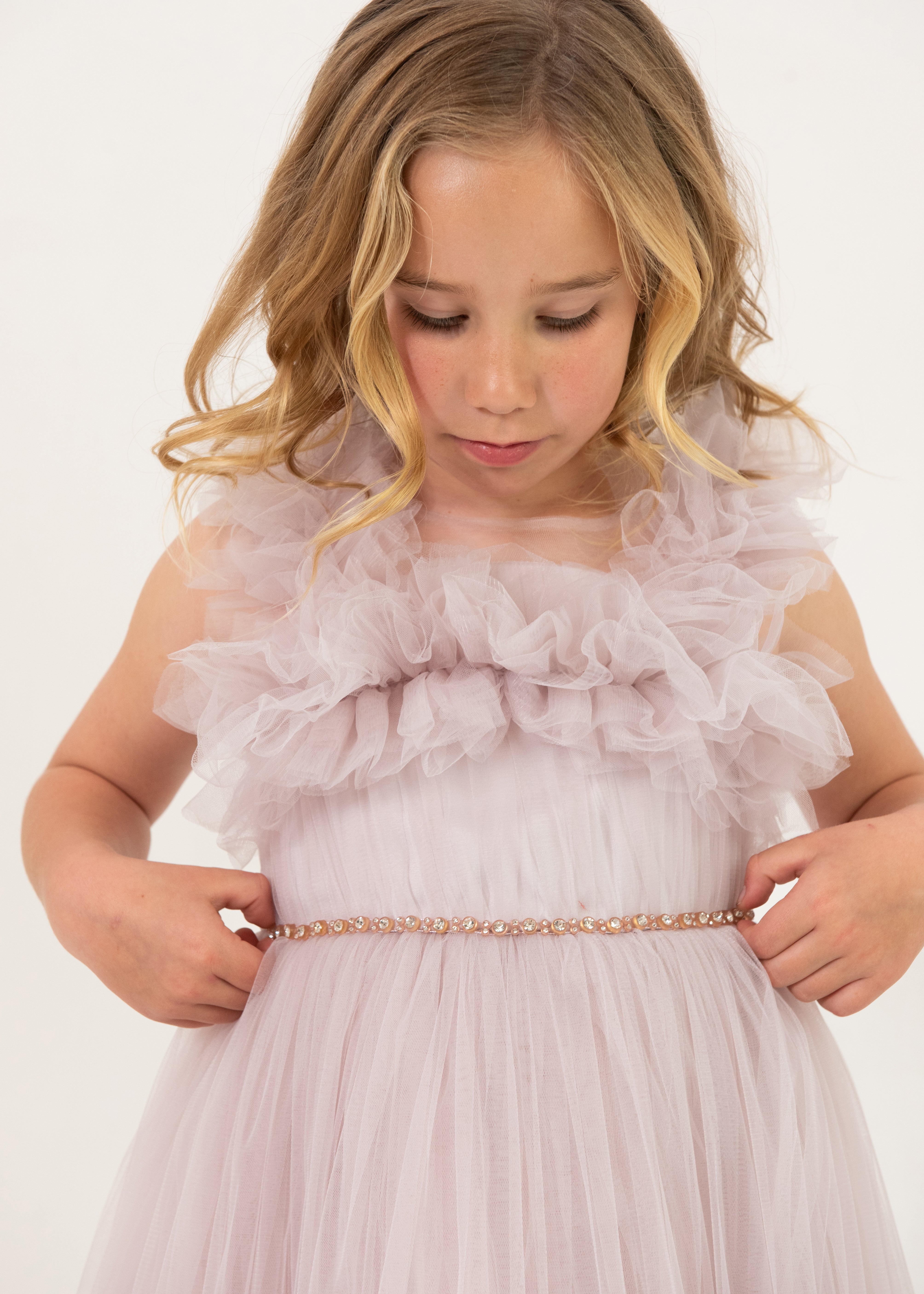 Diana Mauve Kids Maxi Dress