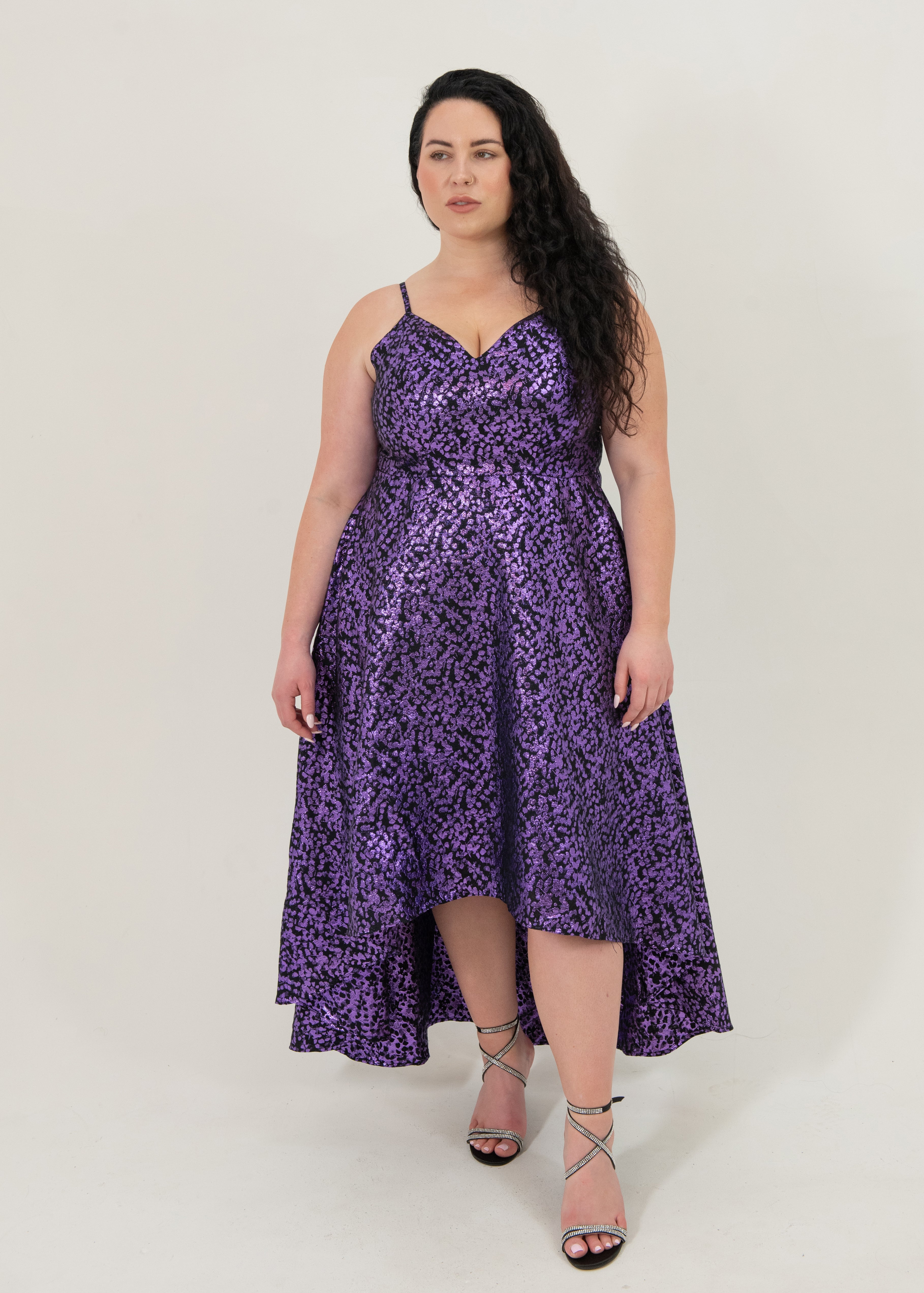Lily Foil Hi-Low Dress