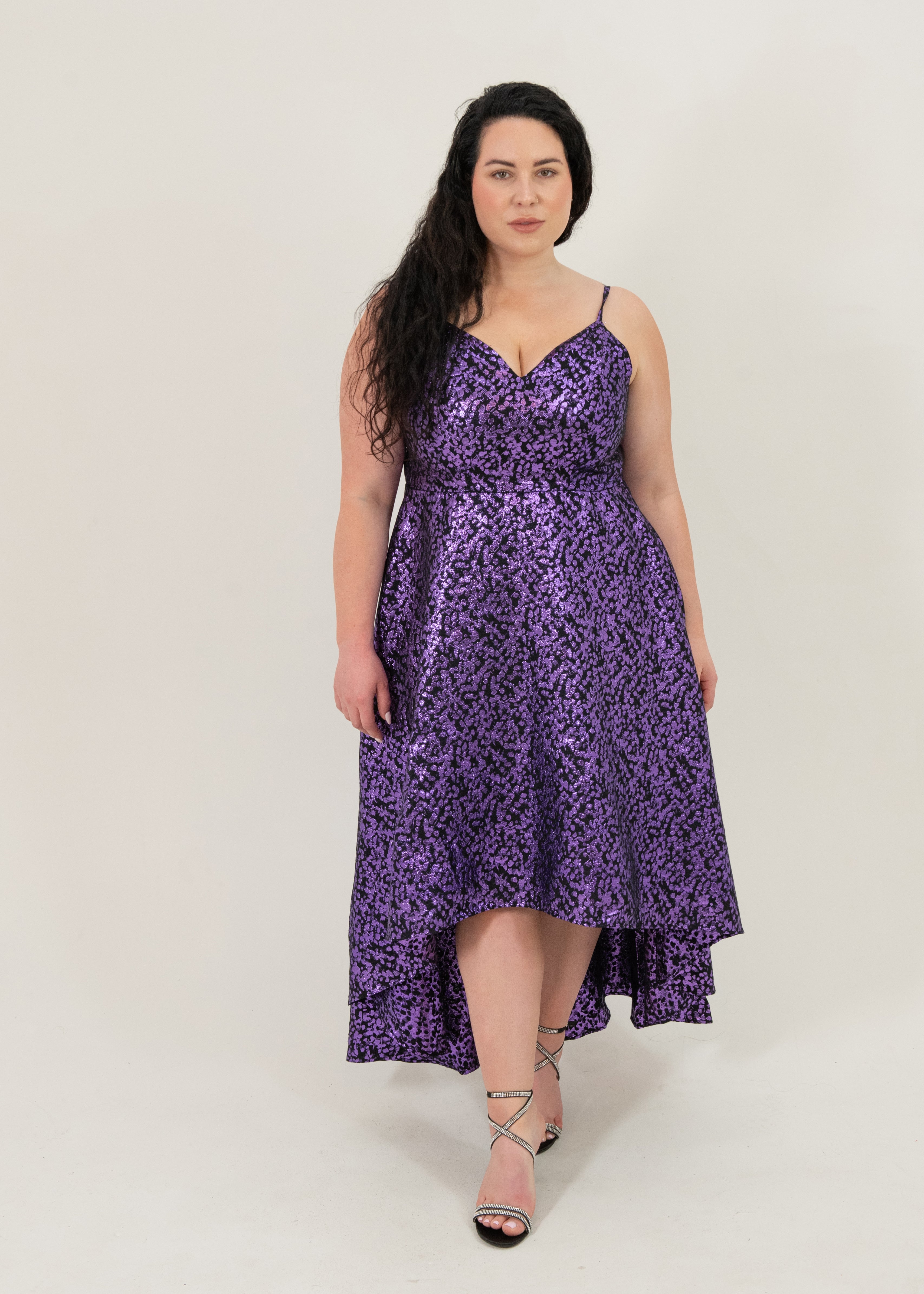 Lily Foil Hi-Low Dress